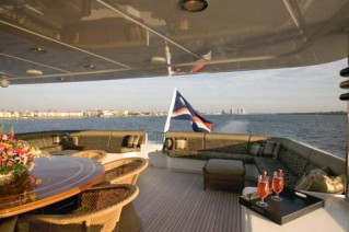 Yacht MAGIC upper aft deck